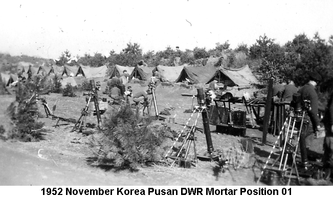 1952 November Korea Pusan DWR Mortars